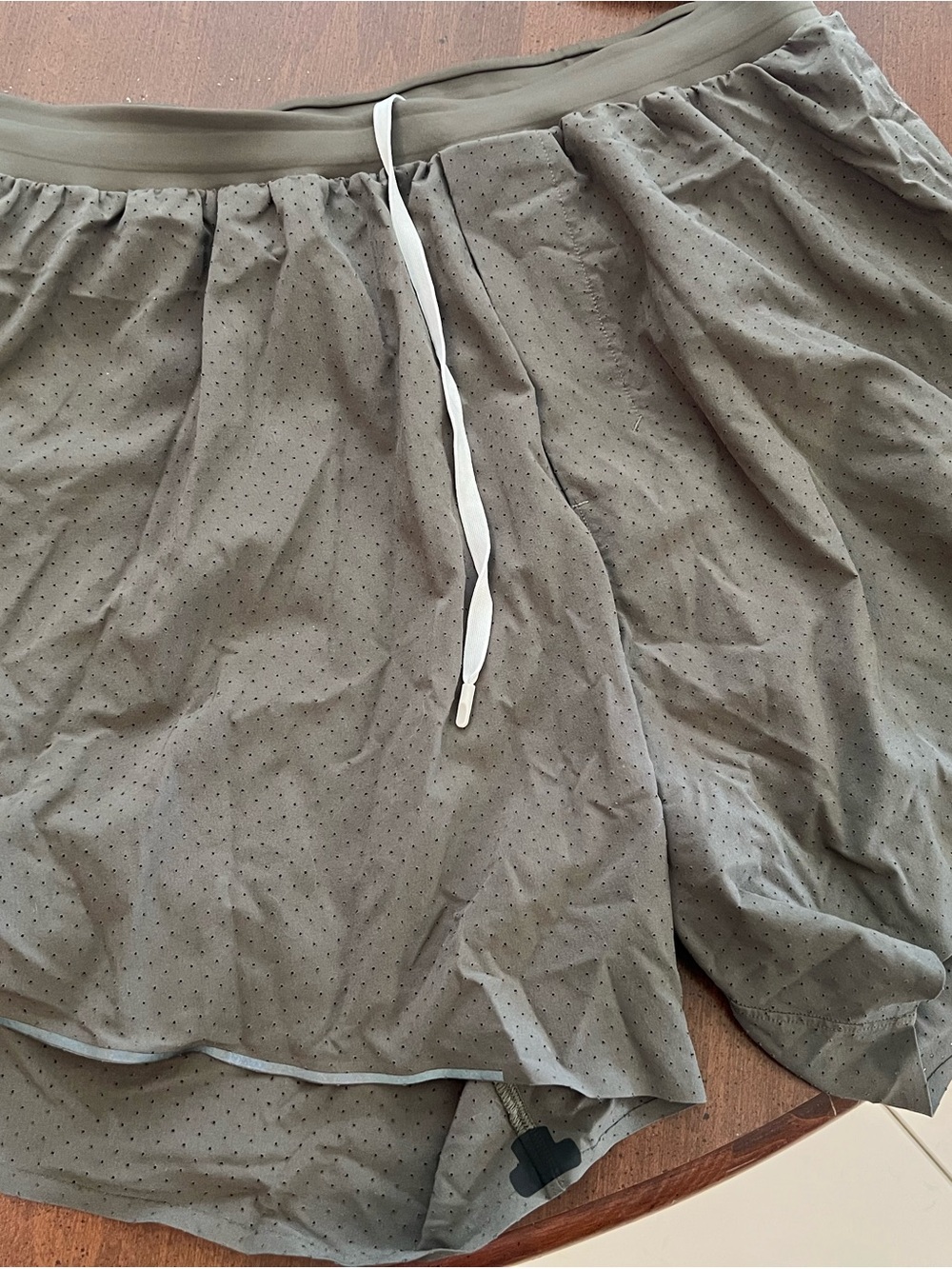 Lululemon Men's Olive Green Athletic Shorts